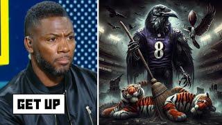 GET UP | "Lamar Jackson is the biggest threat in the AFC" - Ryan Clark reacts to Ravens def. Bengals