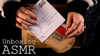 ASMR  Subscriber Mail ️ ( soft spoken, crinkles, tapping, tracing)