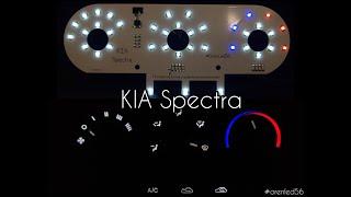 Установка LED подсветки в блок отопителя KIA Spectra