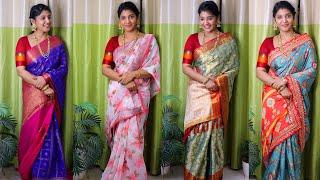 కాస్ట్ తక్కువ క్లాస్ ఎక్కువ1000 లోపు చీరలు25 Budget Friendly Sarees With PriceSaree Collection