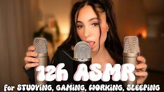 12h ASMR wet Mouth Sounds  with 3 Mics ️️️ for studying, gaming, sleeping & working