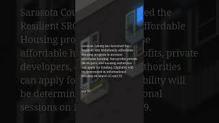 Sarasota County launches program to help attain affordable housing