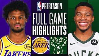 LAKERS vs BUCKS FULL GAME HIGHLIGHTS | October 10, 2024 | 2024 NBA Pre Season Full Highlights 2K25