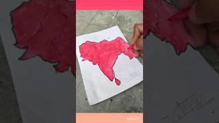 Akhand bharat drawing#watercolor#akhandbharat#india#hindu #drawing#shortsfeed#youtubeshorts#shorts