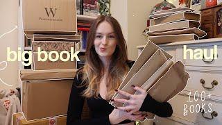 my BIGGEST book unboxing haul ever  waterstones, amazon, fairyloot & books2door