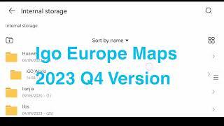 iGO Maps Europe 2023 Q4 Version 2024 Update