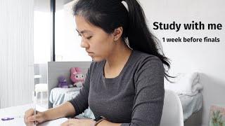 Study with me real time - Finals Week || Pharmacy school edition (no music)