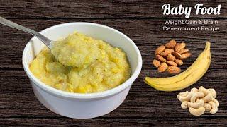 Baby Food | Weight Gain & Brain Development Rava Plantine Badam Mix | For 7+ month Babies | Zaak