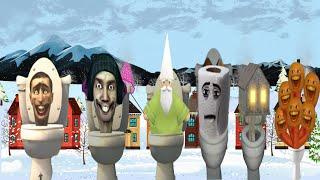 Skibidi Toilet - Original vs Gnome Wizard vs Sad joe vs DJ Skibidi vs House Head vs Annoying Orange