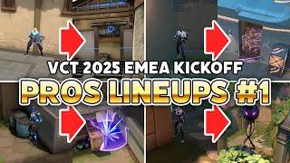 PROS LINEUPS in VCT 2025 EMEA KICKOFF #1【 VALORANT 】