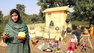 Hardworking Woman Village Life Pakistan on Tree House | Traditional Village Food | Stunning Pakisan