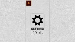 How to Create Setting Icon in Adobe Illustrator #shorts #short