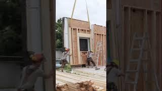 Lightning fast Passive House prefab build. Walls up in a single day! Is it magic?🪄