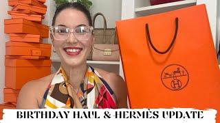 WHAT I GOT & DID FOR MY BIRTHDAY  Hermes Unboxing, Beach Getaway & New Summer Handbag