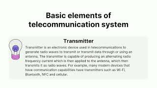 Basic elements of telecommunication systems||Rahma (3TD)