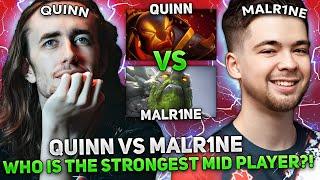 QUINN plays EMBER SPIRIT vs MALR1NE in DOTA 2! | WHO IS THE STRONGEST MID PLAYER?!