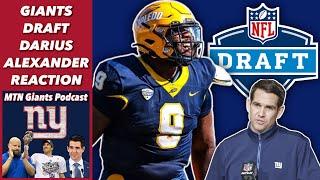NY Giants Draft DT Darius Alexander in Round 3 Reaction