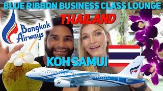 Inside Bangkok Airways Business Class Lounge: Blue Ribbon at Koh Samui Airport USM THAILAND