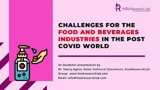 Food and beverages industries in the post COVID world | FoodResearchlab