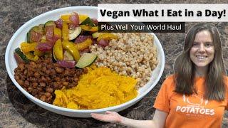 Vegan What I Eat in a Day with a Well Your World Grocery Haul!