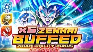 6x ZENKAI BUFFED 14* MAX ARTS BOOSTED LF GB DOES LUNATIC LEVELS OF DMG!! | Dragon Ball Legends