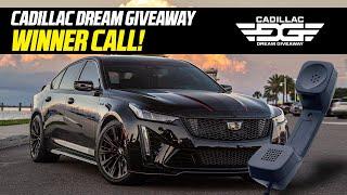 Winner's Call- 2022 Cadillac Dream Giveaway Winner Gets the News He Won the Blackwing CT5-V!