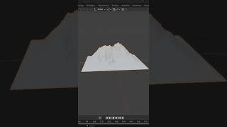 Low poly mountain in blender  #2 #blendertutorial