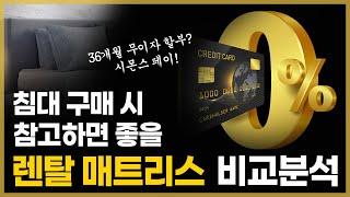 침대 매트리스 렌탈의 득과 실｜시몬스 페이 하나로 부담 없이 호텔침대 장만하는 법