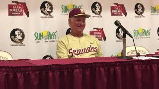 Florida State head coach Mike Martin Sr.’s final home game press conference