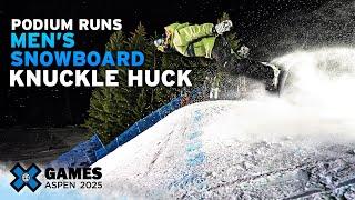 Men’s Snowboard Knuckle Huck: Top 3 Medal Runs | X Games Aspen 2025