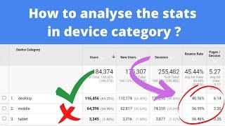 How to do a quick analysis on device category ?