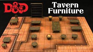 EASY DIY Tavern Furniture! | D&D and Tabletop Gaming