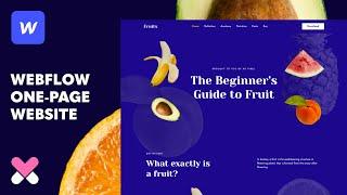 Build a One-Page Fruit Website in Webflow (Part 2 of 2)