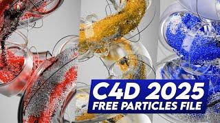 Cinema 4D 2025 - FREE DOWNLOAD of my Particles Project