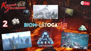 Ark: Genesis Part 1 2.rész - Biom-látogatás! (LEGFONTOSABB alapanyagok beszerzése!) - Kezdő-Live