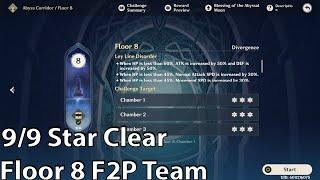 Abyss Floor 8 F2P Team 9 Star Clear [Genshin Impact]