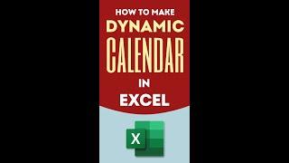 Calendar in Excel: Make Dynamic, Interactive Calendar in Excel with Formula + Conditional Formatting