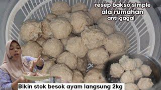 resep bakso ayam ala rumahan ⁉️ bikin banyak buat stok di kulkas