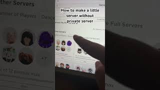 How to make a little server in without private sever