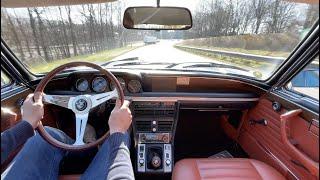 1974 BMW E9 3.0 CSi Baikal - Driving & interior POV | Germany Exclusive