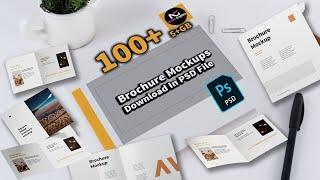 100+ Brochure Mockups Download In PSD Files | Noreen Graphics |