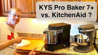 Pizza Dough Showdown: KYS Pro Baker 7+ Spiral Mixer vs KitchenAid Spiral hook