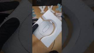 Foam cutting guy #asmr #satisfying #shorts #styrofoam