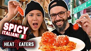 LEGENDARY Arthur Ave Italian Food Tour + Babish Makes Spaghetti all'Assassina! | Heat Eaters