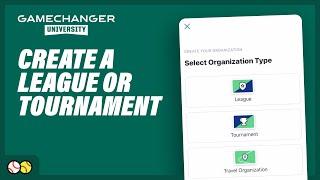 Create a League or Tournament | GameChanger University