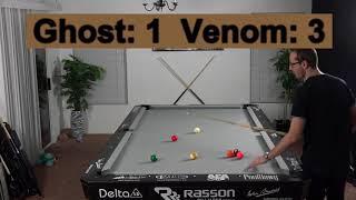 Venom Trickshots VS The Ghost --9 Ball Race to 7