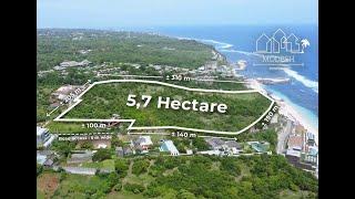 Oceanfront Oasis: 5,7 Hectares Prime Development Land on Melasti Beach