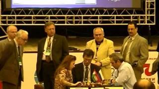 Judit Polgar defeating Kasparov - Russia vs Rest of the World