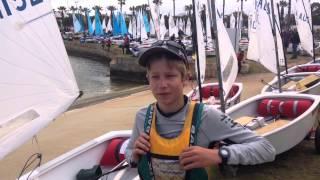 Jackson Porter leader of the Optimist class on Day 1 of the Musto Sail Fremantle Regatta!