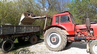 Саморобний погрузчик (Кун) на задню навіску МТЗ-82. Перше випробування